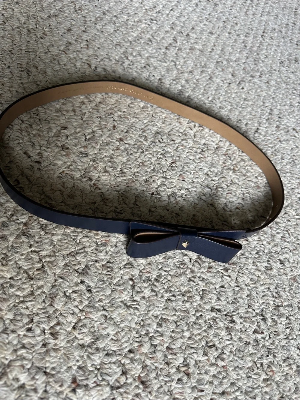 NWT Kate Spade New York Skinny Bow Belt in Riverside Blue